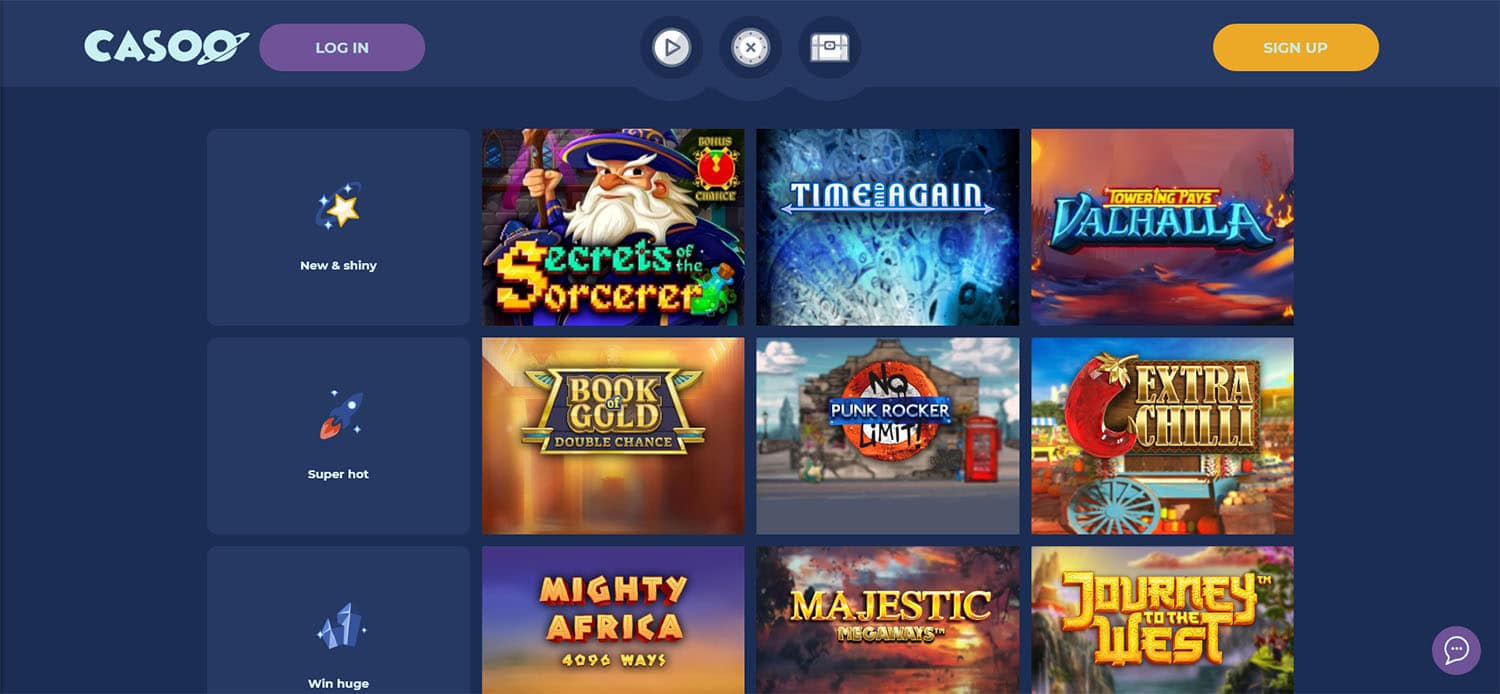 Casoo Casino Screenshot