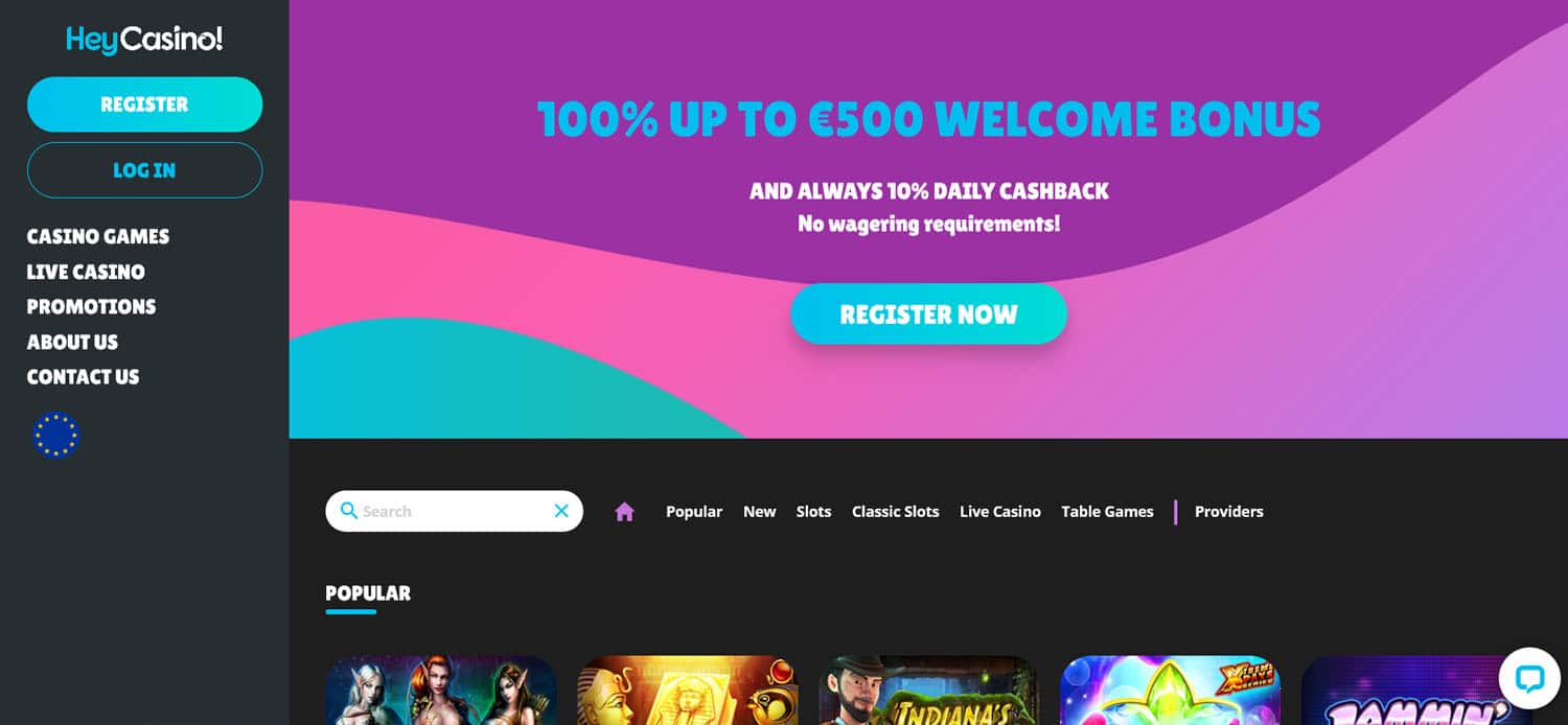 HeyCasino Screenshot