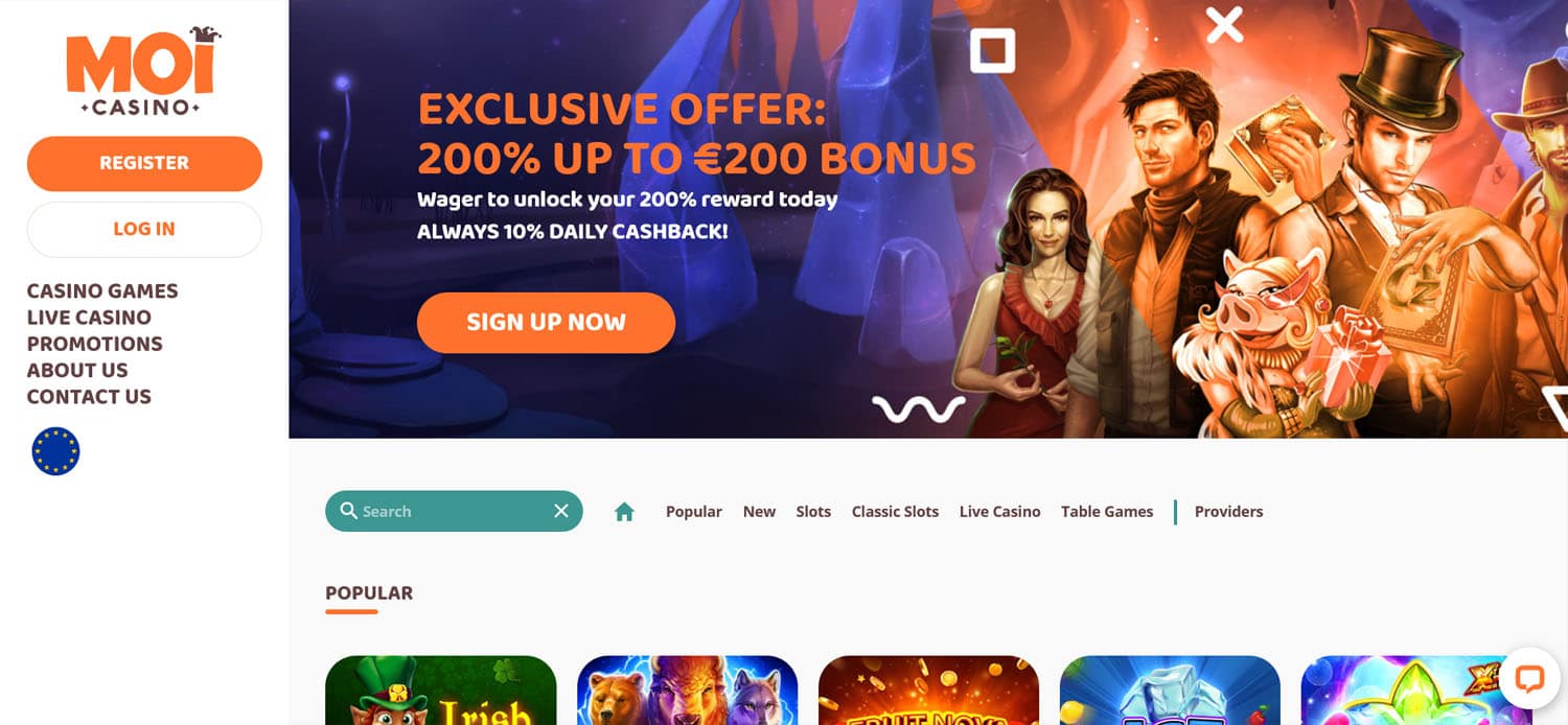 MoiCasino Screenshot