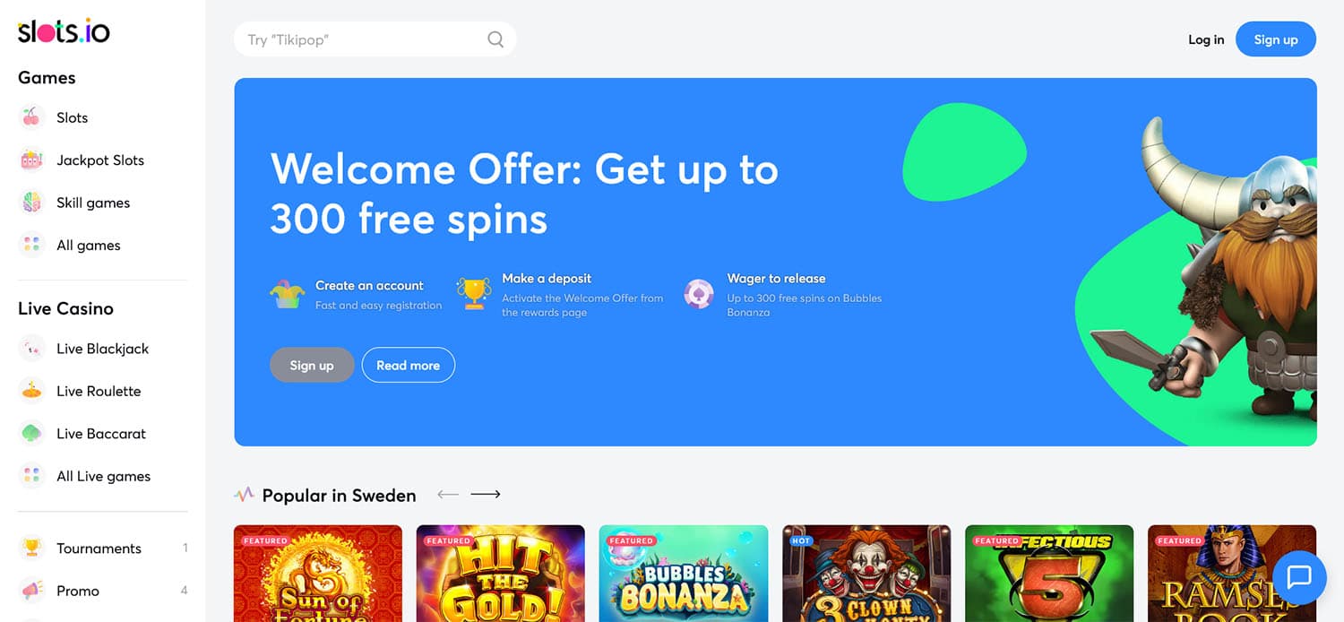 Slots.io Casino Screenshot