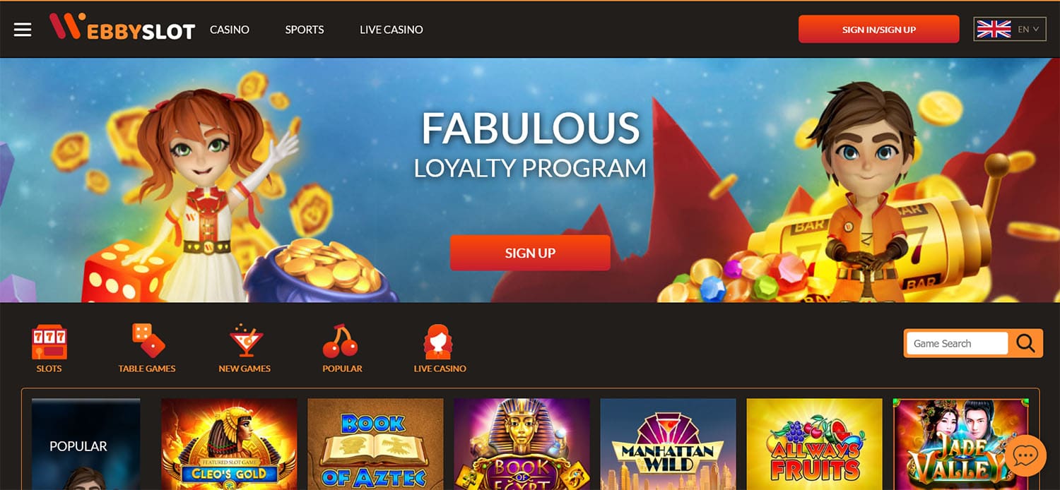 WebbySlot Screenshot