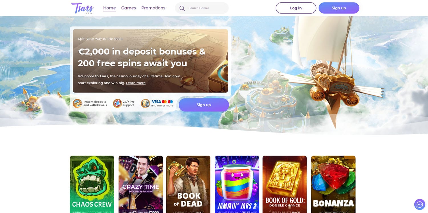 Tsars Casino Screenshot - CasinoTop