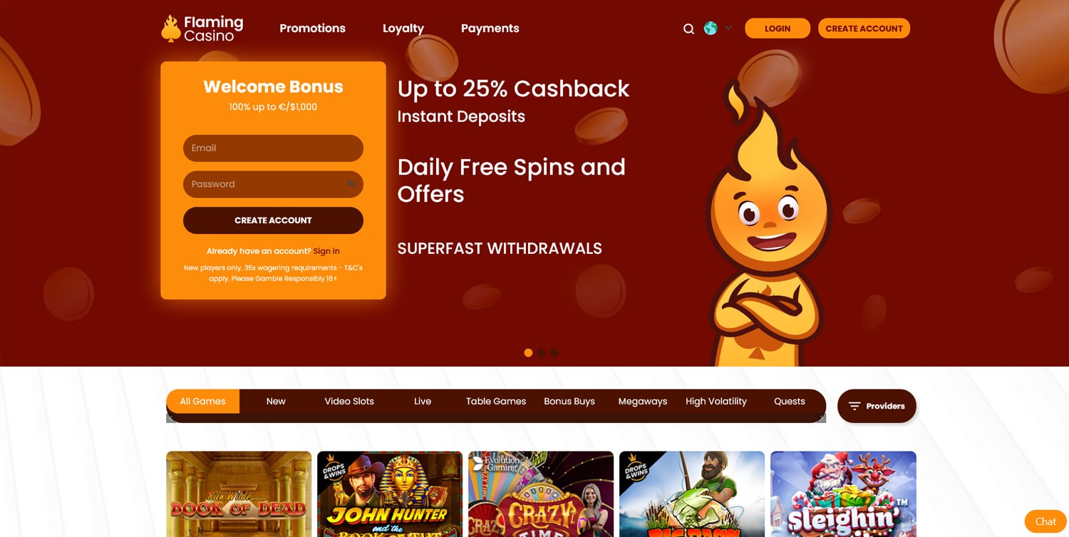 Flaming Casino screenshot