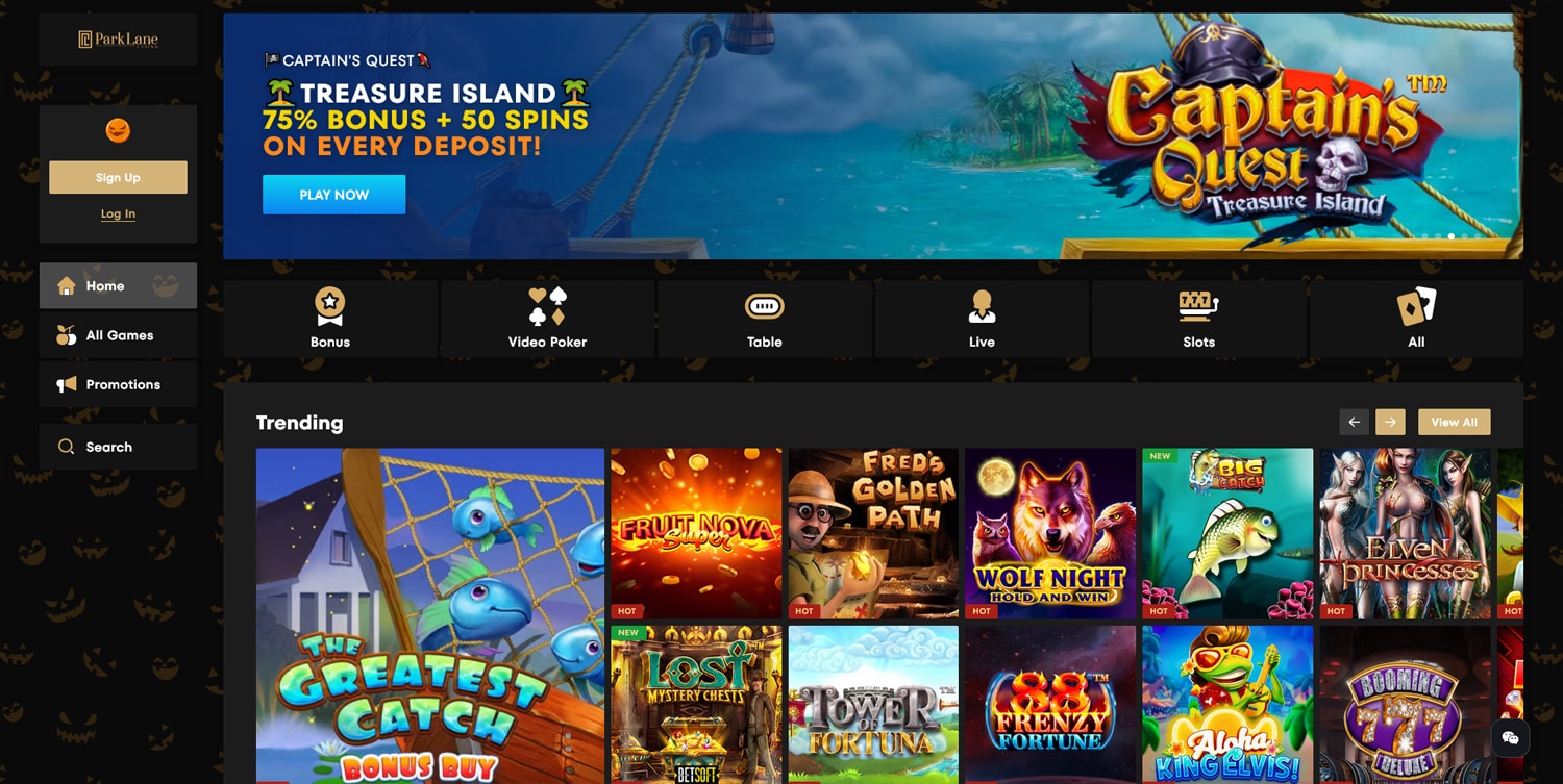 Parklane Casino screenshot