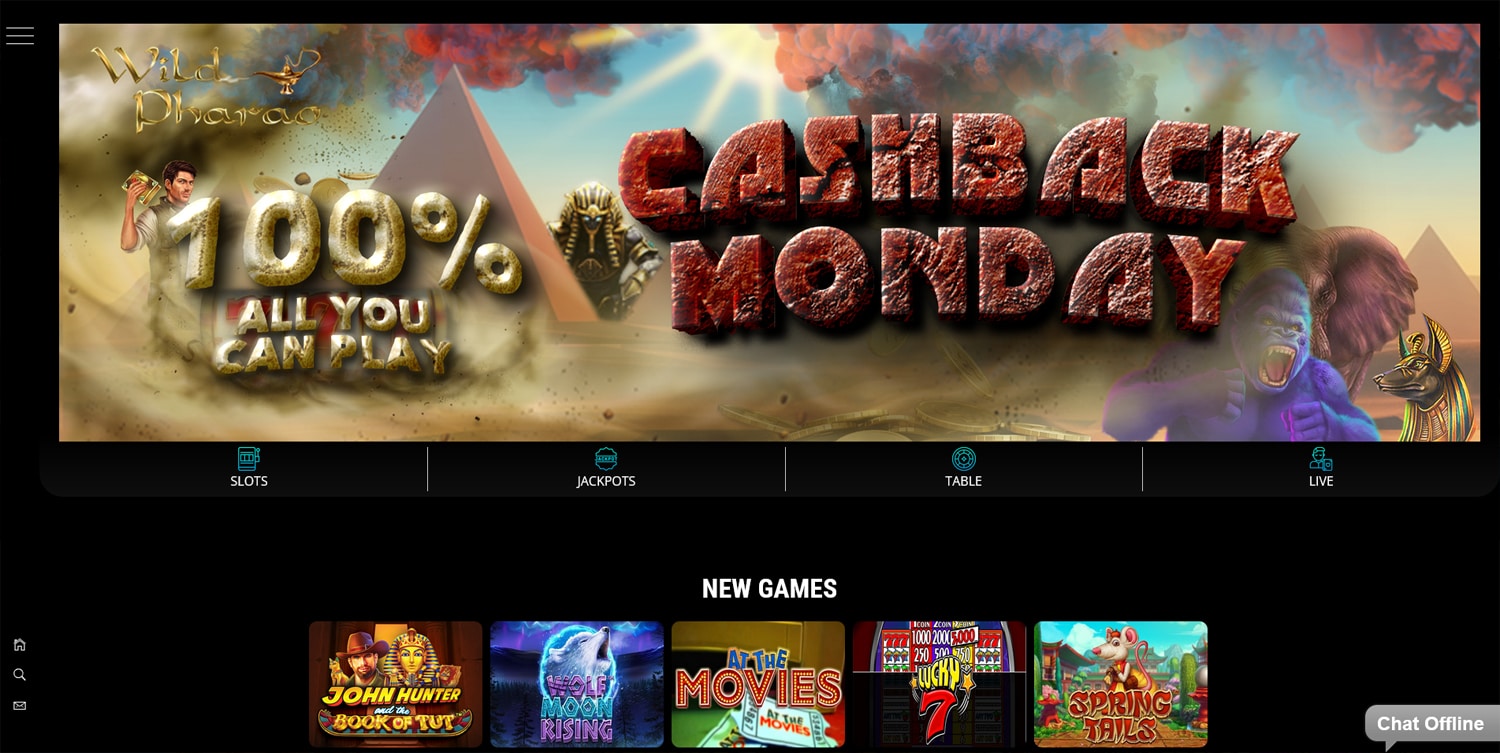 WildPharao Casino screenshot